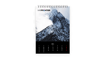 Kalender A4 hoch (schwarz)