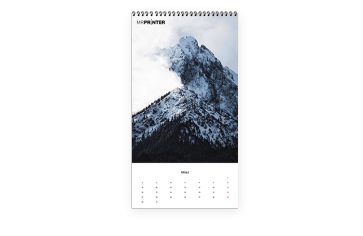 Kalender 30x60cm (weiß)