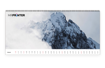 Kalender Panorama 60x30cm (weiß)