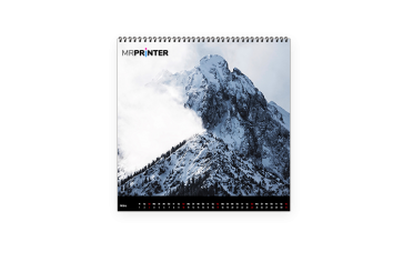 Kalender quadratisch 30x30cm (schwarz)