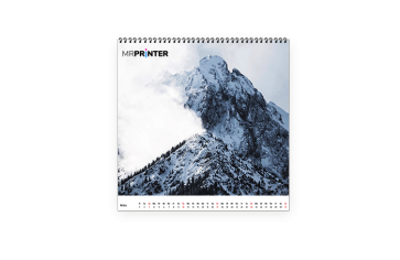 Kalender quadratisch 30x30cm (weiß)