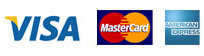 In unserer Online Druckerei können Sie mit verschiedenen Kreditkarten zahlen.